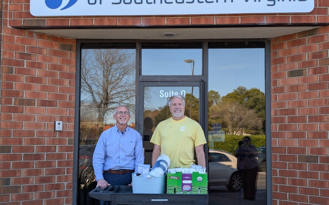Carrollton Presents Welcome Home Basket to Senior Services of SE VA
